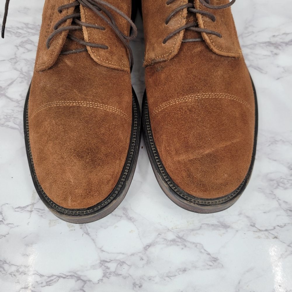Nettleton X Esprit Vintage Brown Suede Lace Up Oxford Derby US Size 12 Euro 46 - Picture 3 of 14